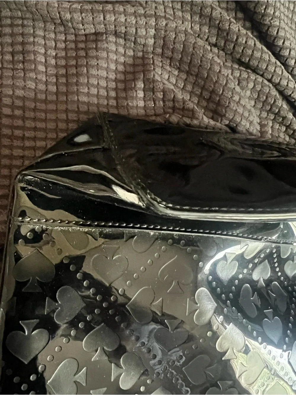 Kate Spade Black Patent Leather Tote Bag